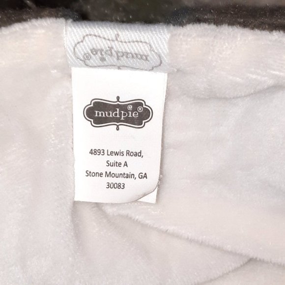 Mud Pie Green Camouflage Camo Plush Bear Lovey Security Blanket 14" X 13" - Picture 6 of 6